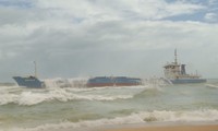 Ứng phó nguy cơ tràn 8.000 lít dầu từ tàu gãy đôi trên vùng biển Sa Huỳnh