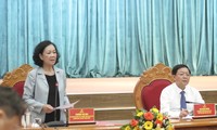 Thường trực Ban Bí thư Trương Thị Mai làm việc với Tỉnh ủy Bình Định