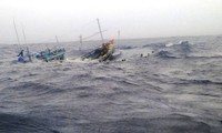 Tàu cá Bình Định chìm trên biển cùng thi thể 1 ngư dân
