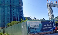 Dự án nhà ở xã hội chung cư Hoàng Văn Thụ đang xây dựng. Ảnh: Trương Định