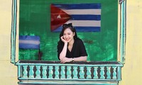 Thí sinh Hoa hậu Việt Nam trổ tài hát một ca khúc bằng 2 ngôn ngữ