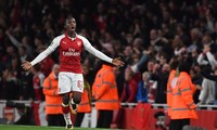 Eddie Nketiah lập cú đúp ngay trong lần ra mắt đội 1 Arsenal.