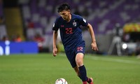 Supachai Jaided từng nhận thẻ đỏ trong trận thua của U23 Thái Lan trước U23 Việt Nam.