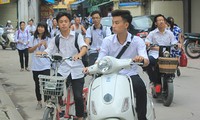 Nóng tình trạng học sinh vi phạm luật giao thông 