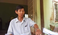 Ông Nguyễn Văn Côi, người dân khiếu nại chính quyền Đà Nẵng việc đền đất không thỏa đáng. Ảnh: Nguyễn Thành