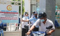 Bệnh viện C Đà Nẵng nơi bệnh nhân T.V.D nhập viện đã được phong toả sau khi bệnh nhân này được chuyển qua bệnh viện Đà Nẵng và phải thở máy. Ảnh: Nguyễn Thành