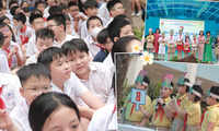 Tween Tiểu học Nam Thành Công xúc động, vui Liên hoan Chiến sĩ nhỏ Điện Biên