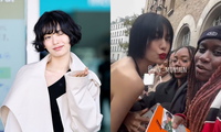 Nana hôn fangirl tại Paris Fashion Week, &quot;đỉnh cấp&quot; fan service chấn động cõi mạng