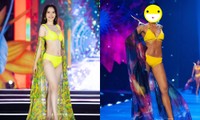 Học hỏi &quot;Hoa hậu quốc dân&quot; trong màn trình diễn bikini nhưng Nam Em lại không thành công