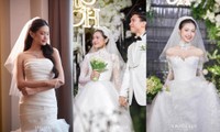 Doãn Hải My diện ba bộ váy cưới trong ngày trọng đại, mẫu nào được khen nhiều nhất?