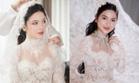 Chu Thanh Huyền thay đổi chi tiết gì trên váy cưới mà được khen đẹp hơn bản gốc?