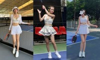 &quot;Sàn diễn thời trang&quot; Pickleball: Đại chiến váy siêu ngắn của các người đẹp