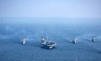 Tàu sân bay USS Carl Vinson tham gia tập trận cùng Hải quân Hàn Quốc