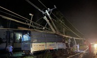 Xe tải tông gãy trụ điện trung thế, hàng nghìn hộ dân ở Đồng Nai mất điện