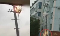 A young man became a living torch because he was sad because he climbed an electric pole
