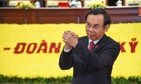 Ông Nguyễn Văn Nên trúng cử chức Bí thư Thành ủy TPHCM khóa XI với tỷ lệ phiếu bầu tuyệt đối 100% (62/62 phiếu). Ảnh: Vietnamnet