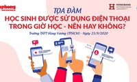 Tọa đàm “Học sinh được sử dụng điện thoại- Nên hay không?”