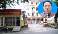Bị can Phạm Văn Khuông (ảnh nhỏ) và trụ sở Sở GD&ĐT Hà Giang.