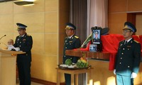 Lễ tang Thiếu tá phi công Nguyễn Thành Trung đã được tổ chức trang nghiêm tại Vương quốc Anh vào ngày hôm nay. Ảnh: BĐ 18