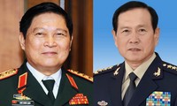 Đại tướng Ngô Xuân Lịch (trái) và Thượng tướng Ngụy Phương Hòa sẽ có cuộc hội đàm tới đây