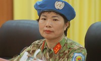 Trung tá Nguyễn Thị Liên là bóng hồng thứ hai của Việt Nam được cử đi gìn giữ hoà bình thế giới