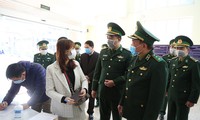 Lãnh đạo Bộ Tư lệnh Bộ đội Biên phòng kiểm tra công tác phòng chống dịch nCoV trên tuyến biên giới Lạng Sơn