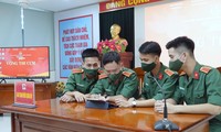Đội tuyển Thanh niên Quân đội tham gia vòng thi cụm, chiều 17/6. Ảnh: Nguyễn Minh