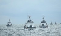 Cảnh sát biển thao luyện bảo vệ chủ quyền, chống cướp có vũ trang trên biển Tây Nam 