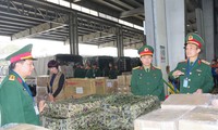 Lữ đoàn 971 tập kết 35 tấn vật chất cho lực lượng sang giúp Thổ Nhĩ Kỳ 