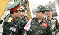 Đồng đội chào đón 76 quân nhân Việt Nam hỗ trợ Thổ Nhĩ Kỳ trở về nước 