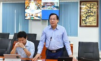 Phó Tổng giám đốc BSR Nguyễn Ngọc Anh phát biểu tại buổi làm việc.