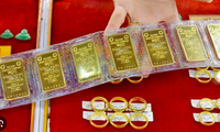 Giá vàng bị thổi bay gần 4 triệu đồng/lượng. (Ảnh minh họa, ST). 