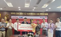 Anh M.T nhận giải Jackpot trị giá 228,8 tỷ đồng. 