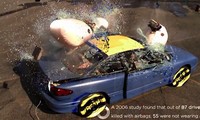 Sức phá hủy cực mạnh của túi khí ôtô khi phát nổ