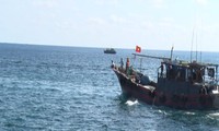 Nhiều tàu đánh cá của ngư dân được huy động tham gia hỗ trợ tìm kiếm máy bay CASA-212.