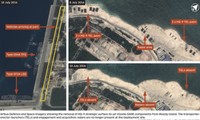 Ảnh chụp vệ tinh trước và sau khi Trung Quốc di rời các bộ phận của hệ thống tên lửa HQ-9 khỏi đảo Phú Lâm thuộc quần đảo Hoàng Sa của Việt Nam. Ảnh: IHS.