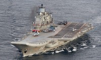 Tàu sân bay Đô đốc Kuznetsov của Hải quân Nga. Ảnh: Reuters.