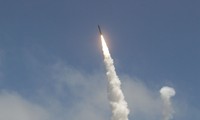 Tên lửa đánh chặn của hệ thống GMD rời bệ phóng trong đợt thử nghiệm vào tháng 5. Ảnh: Boeing.