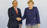 Thủ tướng Nguyễn Xuân Phúc và Thủ tướng Đức Angela Merkel.