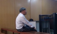 Nguyễn Minh Tân tại phiên tòa ngày 25/9. Ảnh: Tân Châu.