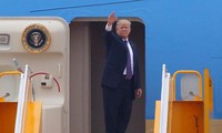 Tổng thống Trump đã kết thúc chuyến thăm chính thức Việt Nam. Ảnh: Như Ý