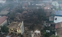 Hiện trường vụ nổ ở Bắc Ninh.