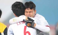 Cầu thủ U23 Việt Nam òa khóc sau trận thắng Qatar nghẹt thở