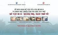 Triển lãm “Kỷ vật đi B - Quảng Trị - Ngày trở về”