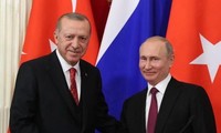 Tổng thống Thổ Nhĩ Kỳ Tayyip Erdogan và người đồng cấp Nga Vladimir Putin. Nguồn: anews.com.tr.