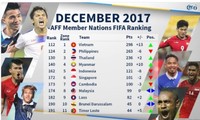 Đội tuyển Việt Nam đã chiếm ngôi số 1 Đông Nam Á trên bảng xếp hạng FIFA.