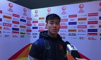 Duy Mạnh cho biết U23 Việt Nam sẽ thi đấu với tinh thần cao nhất trước U23 Hàn Quốc.