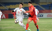 Theo HLV Park Hang Seo, đây là trận đấu đầu tiên nên các cầu thủ U23 Việt Nam phần nào thiếu tự tin. Ảnh: Zing