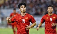 Công Phương xuất sắc nhất trong chiến thắng 2-1 của U23 Việt Nam trước U23 Palestine tối 3/8.