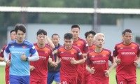 Quang Hải có buổi tập trọn vẹn cùng đội tuyển Việt Nam. 